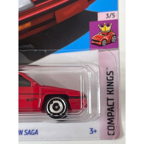 Hot Wheels 2024 Proton Saga Red Sedan Compact Kings 1:64 Diecast Car - Picture 4 of 7